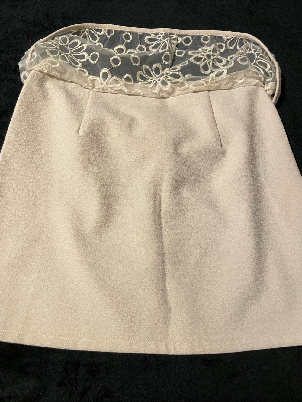 Sugarlips Embroidered Cream Mini Skirt - Picture 12 of 12